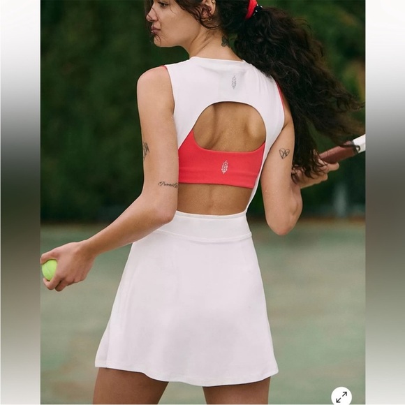 FP Movement by Free People Easy Does It Exercise Dress White NWOT - Picture 5 of 16